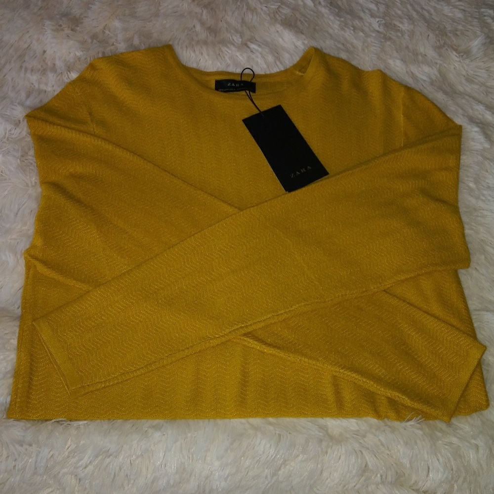 Zara Yellow knit sweater